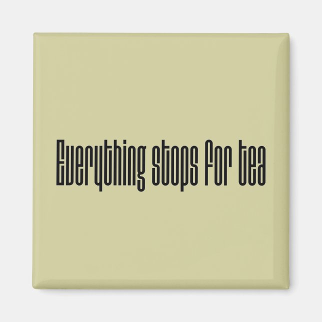 Imã Tudo pára para o chá (Frente)