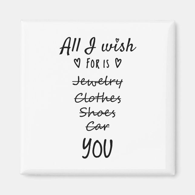 Imã Tudo que eu desejo é você (Frente)