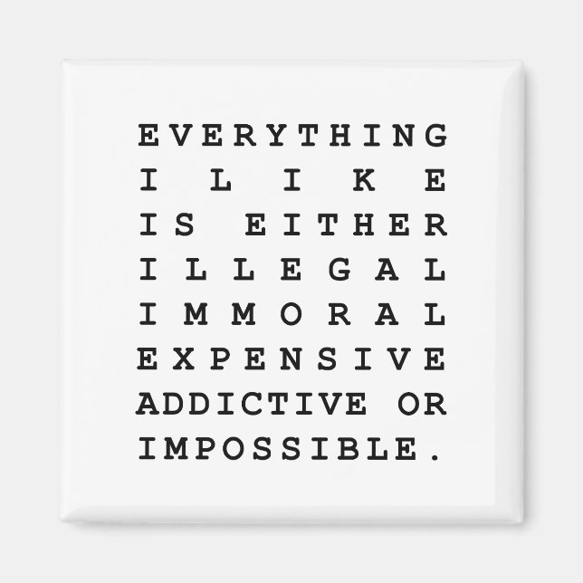 Imã Tudo que eu gosto (Frente)