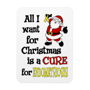 Ímã Tudo que eu quero para a endometriose do Natal…