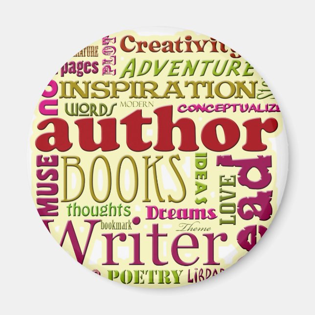 Imã Tudo sobre Autores vermelho (Frente)