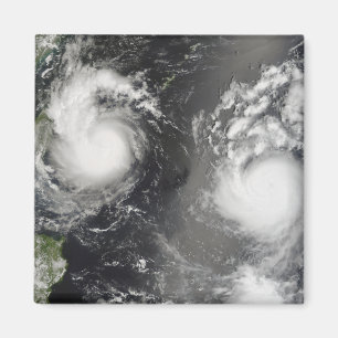 Imã Tufão Saomai e a tempestade tropical Bopha