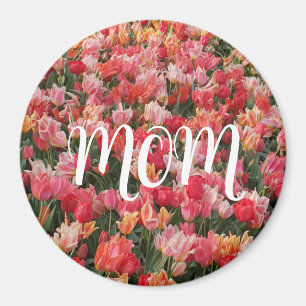 Imã Tulip Garden Mãe Magnet Rosa