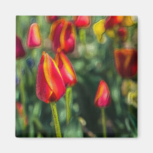 Imã Tulip Garden Texturizado