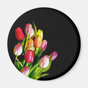 Imã Tulip Painting - Arte Flor Original