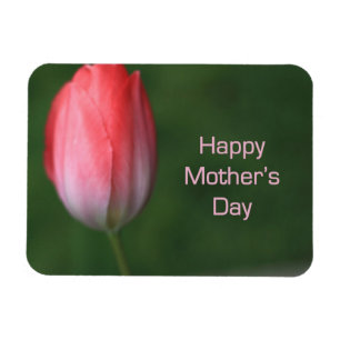 Ímã tulipa vermelha, feliz dia das mães