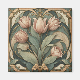 Imã Tulipas Art Nouveau