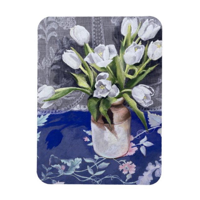 Ímã Tulipas brancas 1994 (Vertical)