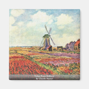 Imã Tulipas de Holland por Claude Monet