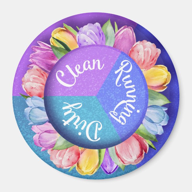 Imã Tulipas de máquinas de lavar louça reversíveis (Frente)