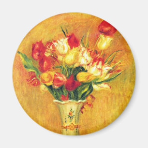 Imã Tulipas por Pierre Renoir, Arte Impressionista Vin
