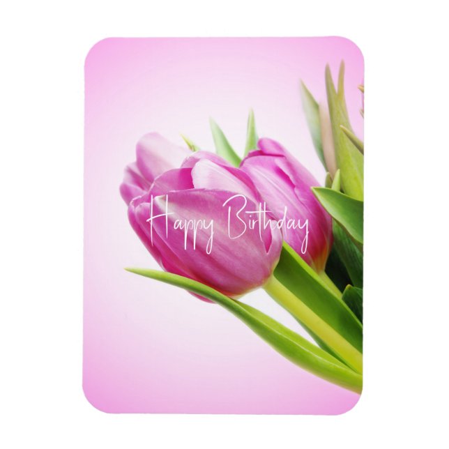 Ímã Tulipas rosa (Vertical)
