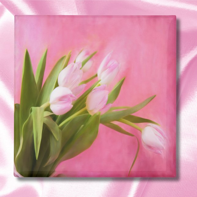 Imã Tulipas Rosa Bonitas (Criador carregado)