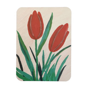 Ímã Tulipas Vermelhas