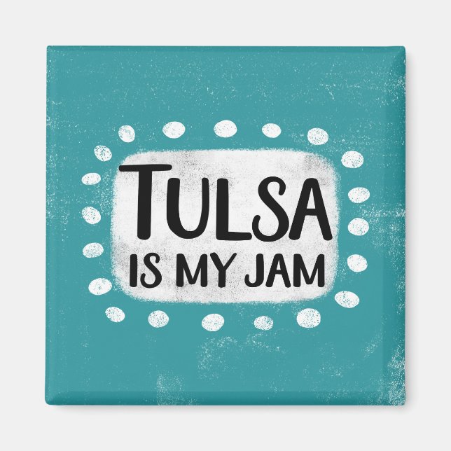 Imã Tulsa É O Meu Magnetinho De Refrigerador (Frente)