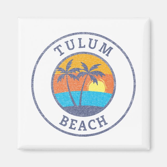 Imã Tulum Beach, Riviera Maya Estilo Clássico Desbotad (Frente)
