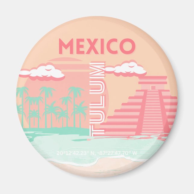 Imã Tulum, México, Viagem Art (Frente)