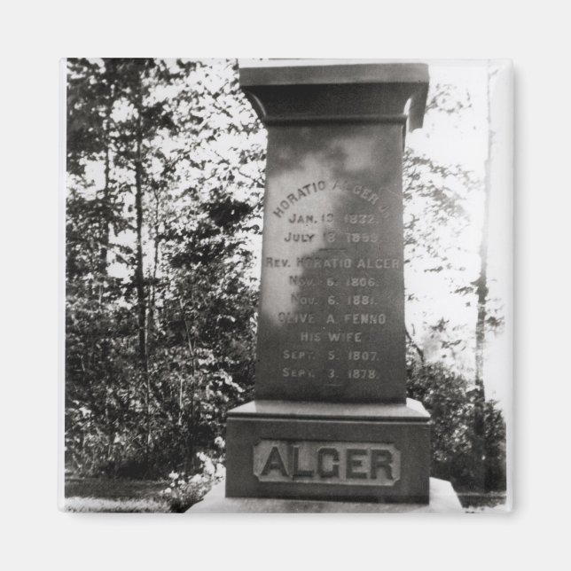 Imã Tumba de Horatio Alger em Natick, Massachusetts (Frente)