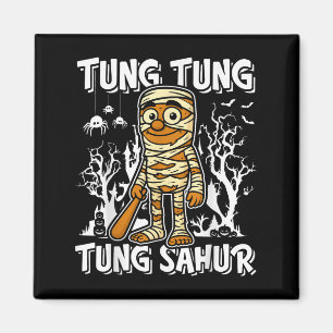 Imã Tung Tung Tung Sahur Halloween Múmia Cérebro Itali