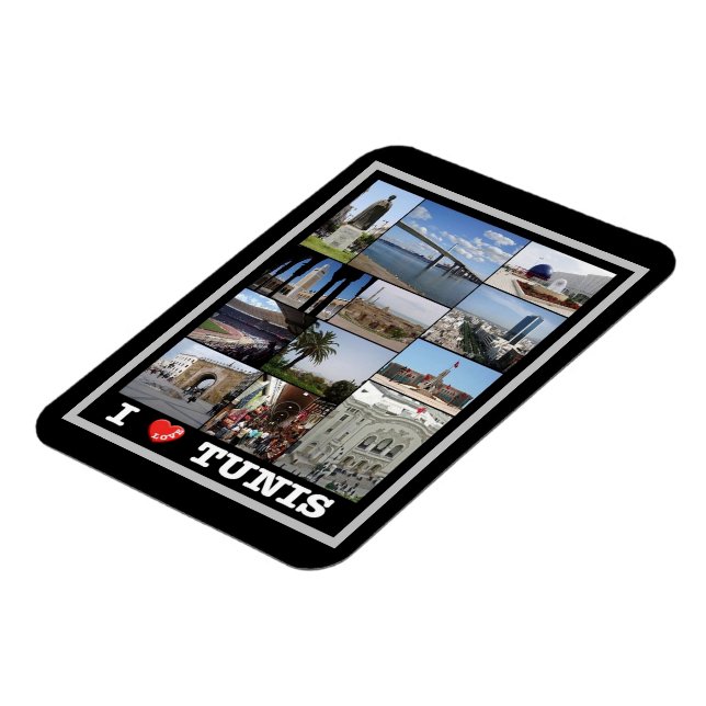 Ímã Tunis - I Love - Tunísia - (Left Side)