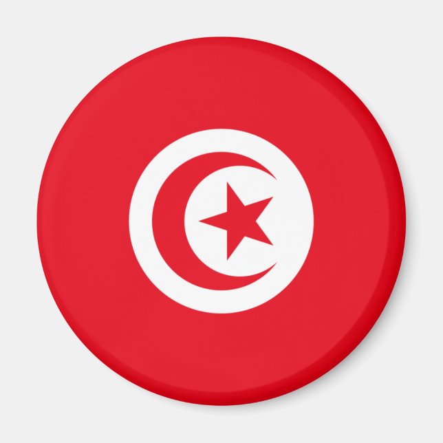 Imã Tunisia Flag Magnet (Frente)