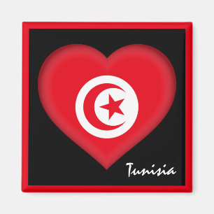 Imã Tunisia flag & Tunisian Heart, Africa holiday