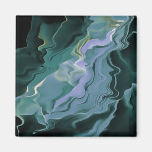 Imã Turbulência Azul - Arte Abstrato