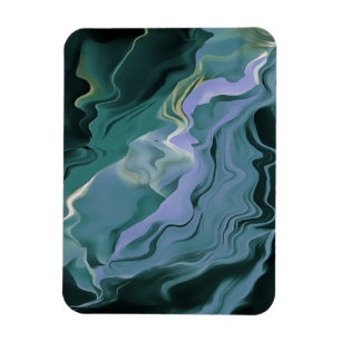 Ímã Turbulência Azul - Arte Abstrato
