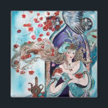 IMÃ TURCO FAIRY TAIL<br><div class="desc">Ilustração colorida, vibrante, de belas artes baleeiras para a "Maçã Ouro" da Fada Turca.</div>