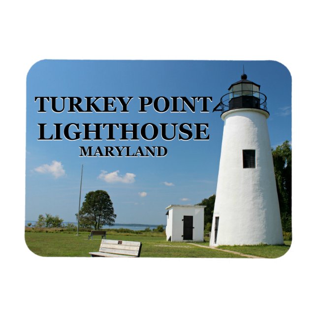 Ímã Turco Point Lighthouse, Maryland Flexi Magnet (Horizontal)