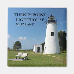 Imã Turco Point Lighthouse, Maryland Magnet