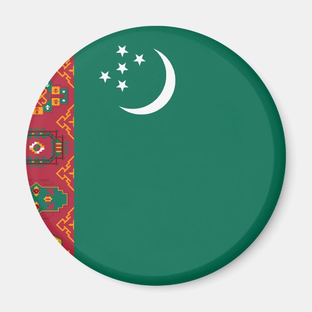 Imã Turcomenistão, bandeira turca (Frente)