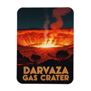 Ímã Turcomenistão Darvaza Gas Crater Viagem