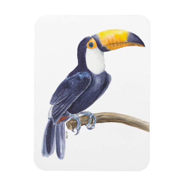 Ímã Turiano, pássaro tropical (Vertical)