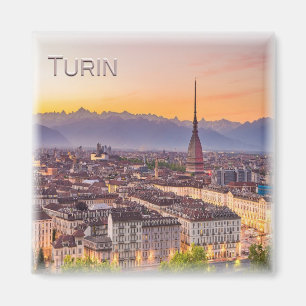 Imã Turim ao pôr do sol - Piemonte -