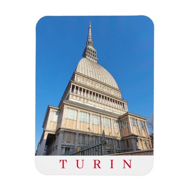 Ímã Turim Mole Antonelliana vê imã de geladeira (Vertical)