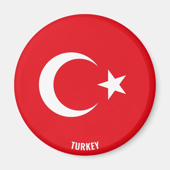 Imã Turkey Flag Charming Patriotic (Frente)