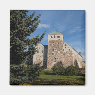 Imã Turku, Finlândia, antigo Castelo de Turun Linna, u