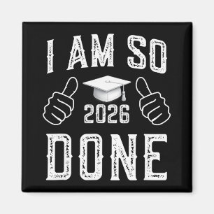 Imã Turma De 2026 Estou Tão Cansado Formatura Engraçad