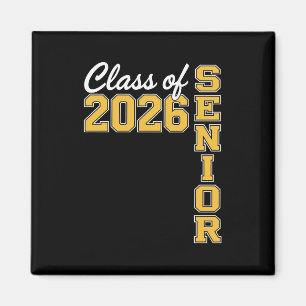 Imã Turma De 2026 Graduado Sênior Amarelo Graduação