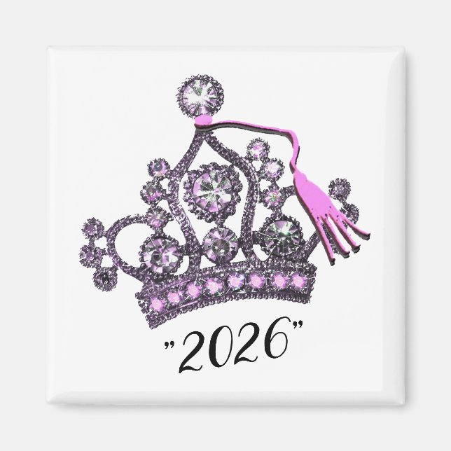 Imã  “Turma de 2026” Tiara Princesa (Frente)