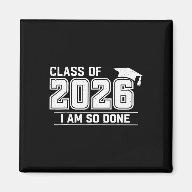 Imã Turma De Graduação De 2026 Mãe Para Mulheres  (Frente)
