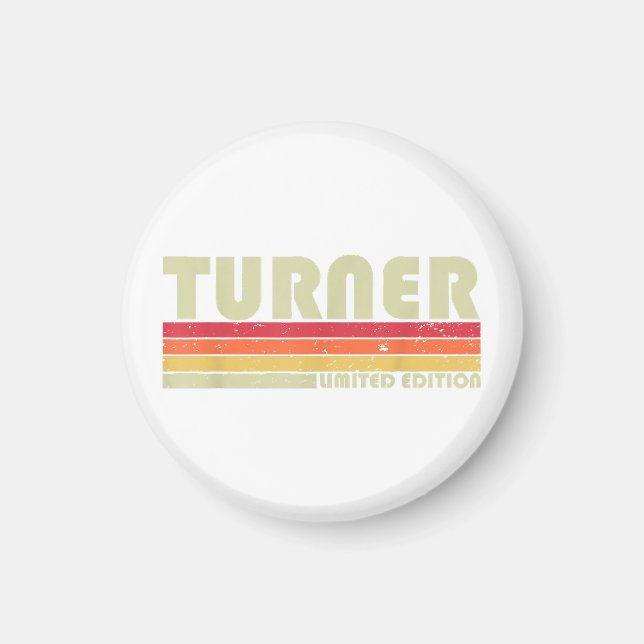 Imã TURNER Título de Trabalho Profissão Engraçado Aniv (Frente)