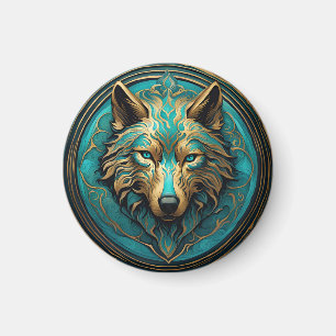 Imã Turquesa e Lobo Dourado