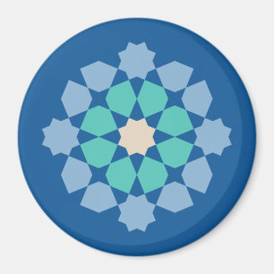 Imã Turquesa Medalhão Tranquilidade