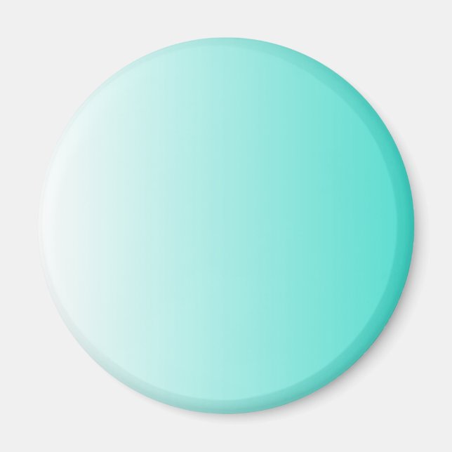Imã Turquesa Ombre Branco (Frente)