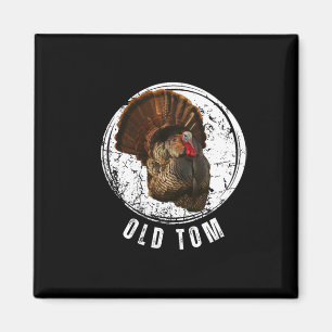 Imã Turquia Caçando Camisa Antigo Tom Gobbler Turquia