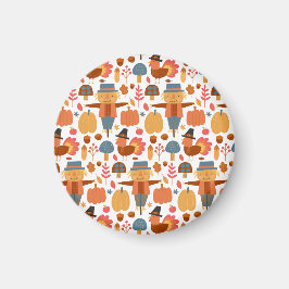 Imã Turquia e Espantalho Padrão de Ação de Graças