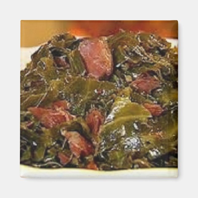 Imã Turquia fumada Collard Greens (Frente)