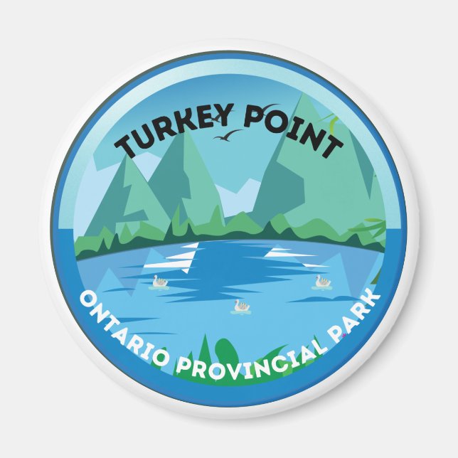 Imã Turquia Ponto Ontário Parque Provincial Magnet (Frente)